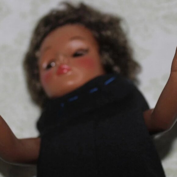 Two Vintage Effanbee Baby Dolls 1970/ 80s African American 11 in Curly Short Hai - Picture 5 of 9